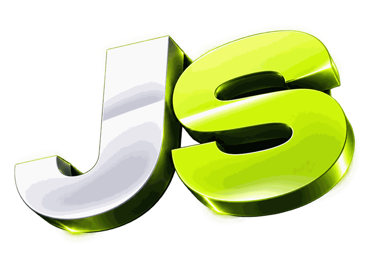 Lesklý priestorový monogram JasveroStudio: biele J a limetkové S